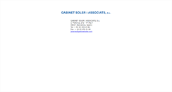Desktop Screenshot of gabinetsoler.com