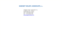 Tablet Screenshot of gabinetsoler.com